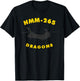 HMM-265 Dragons Helicopter Squadron CH-46 Sea Knight T-Shirt - T-Shirt | Black