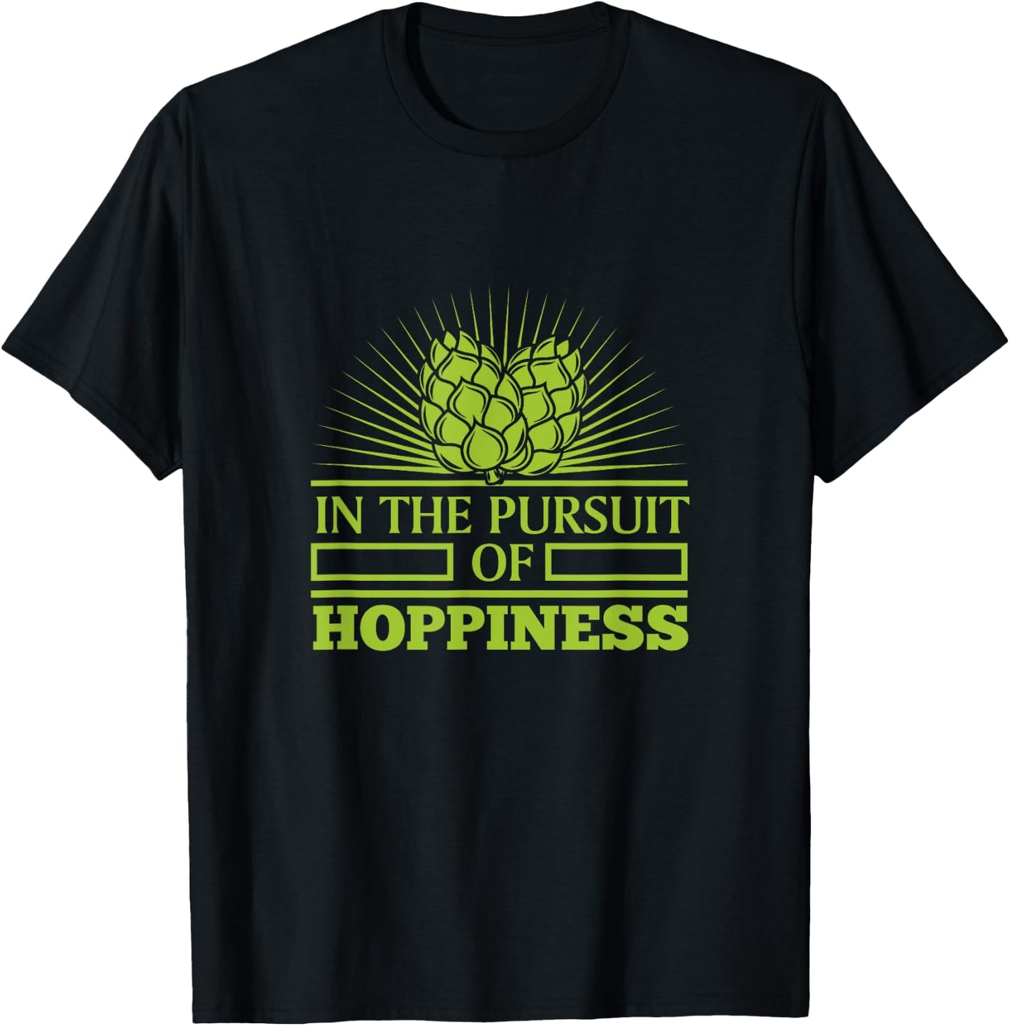 Funny Craft Beer IPA In Pursuit of Hoppiness Brewer Gift Men T-Shirt - T-Shirt | Black