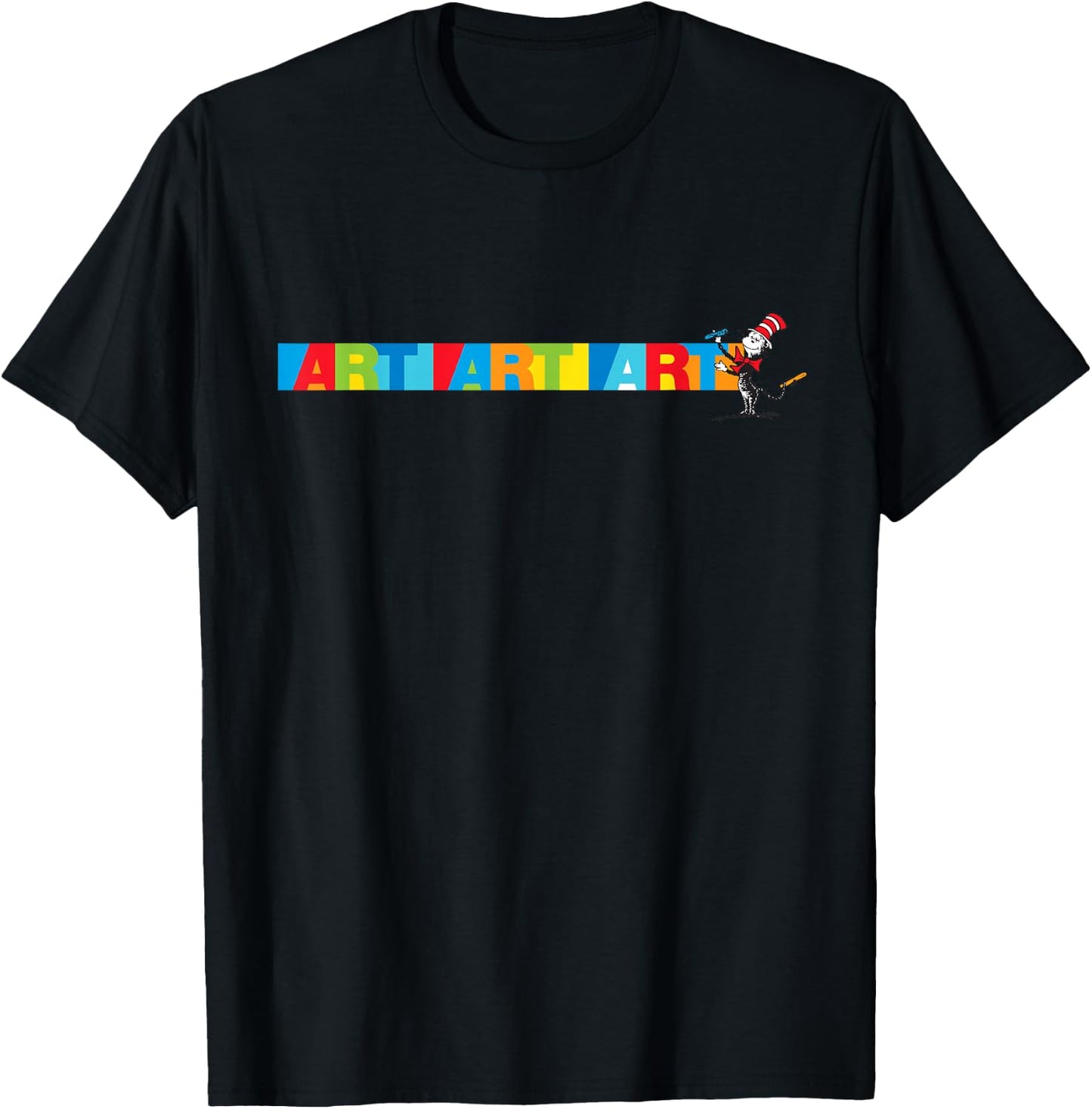 Dr. Seuss Art Art T-Shirt - T-Shirt | Black
