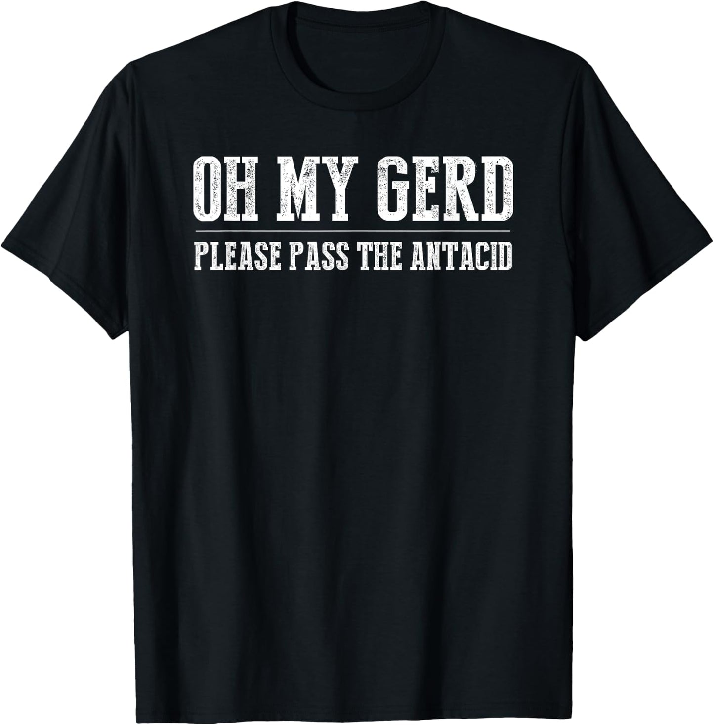 Funny Pun Heart Burn for Acid Reflux GERD Sufferers T-Shirt - T-Shirt | Black