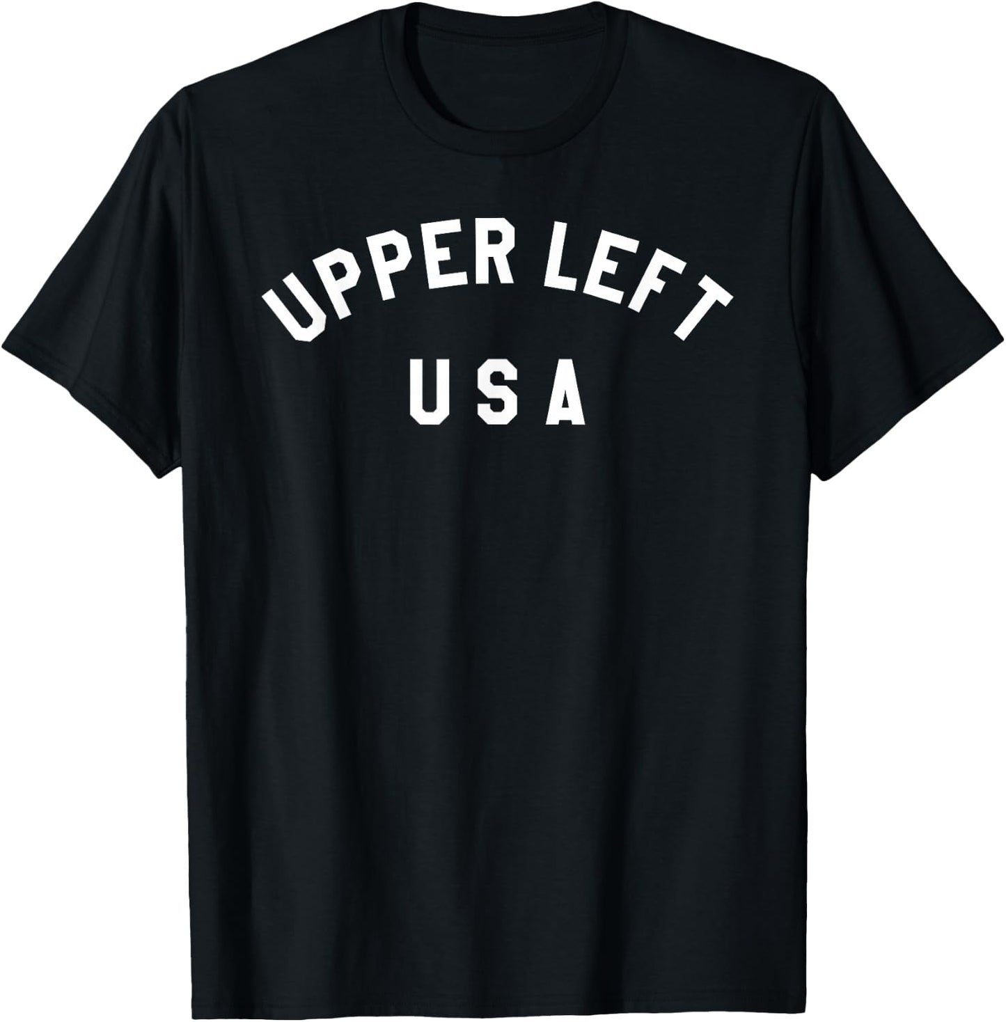 Upper Left USA T shirt T-Shirt - T-Shirt | Black