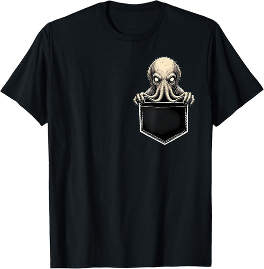 Cthulhu In The Pocket Halloween T-Shirt - T-Shirt | Black