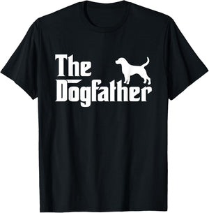 The Dogfather Shirt Labrador Beagle Dog Dad Father Gift Men Women Kids T-Shirt - T-Shirt | Black