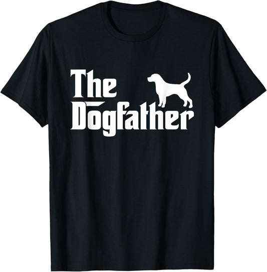 The Dogfather Shirt Labrador Beagle Dog Dad Father Gift Men Women Kids T-Shirt - T-Shirt | Black