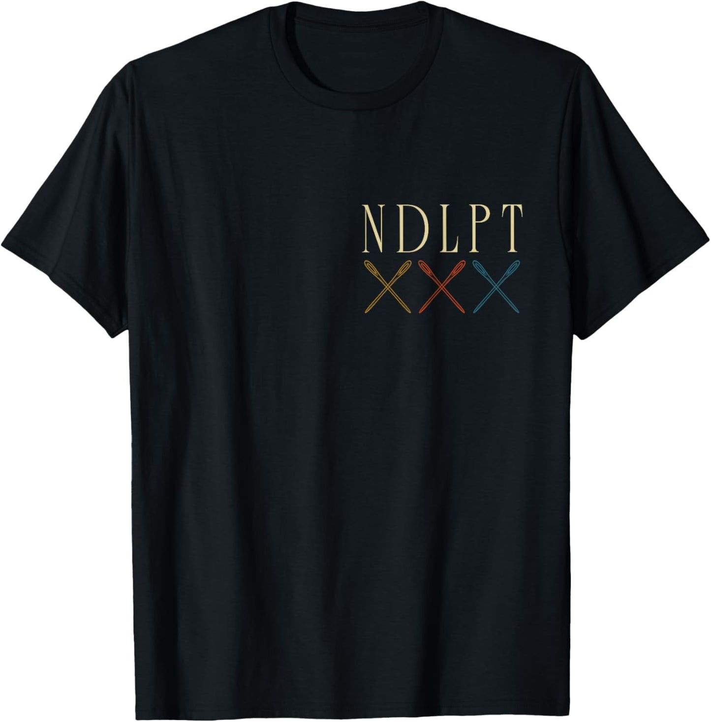 Minimalist NDLPT Stitcher Best Friend Needlepoint Stitching T-Shirt - T-Shirt | Black