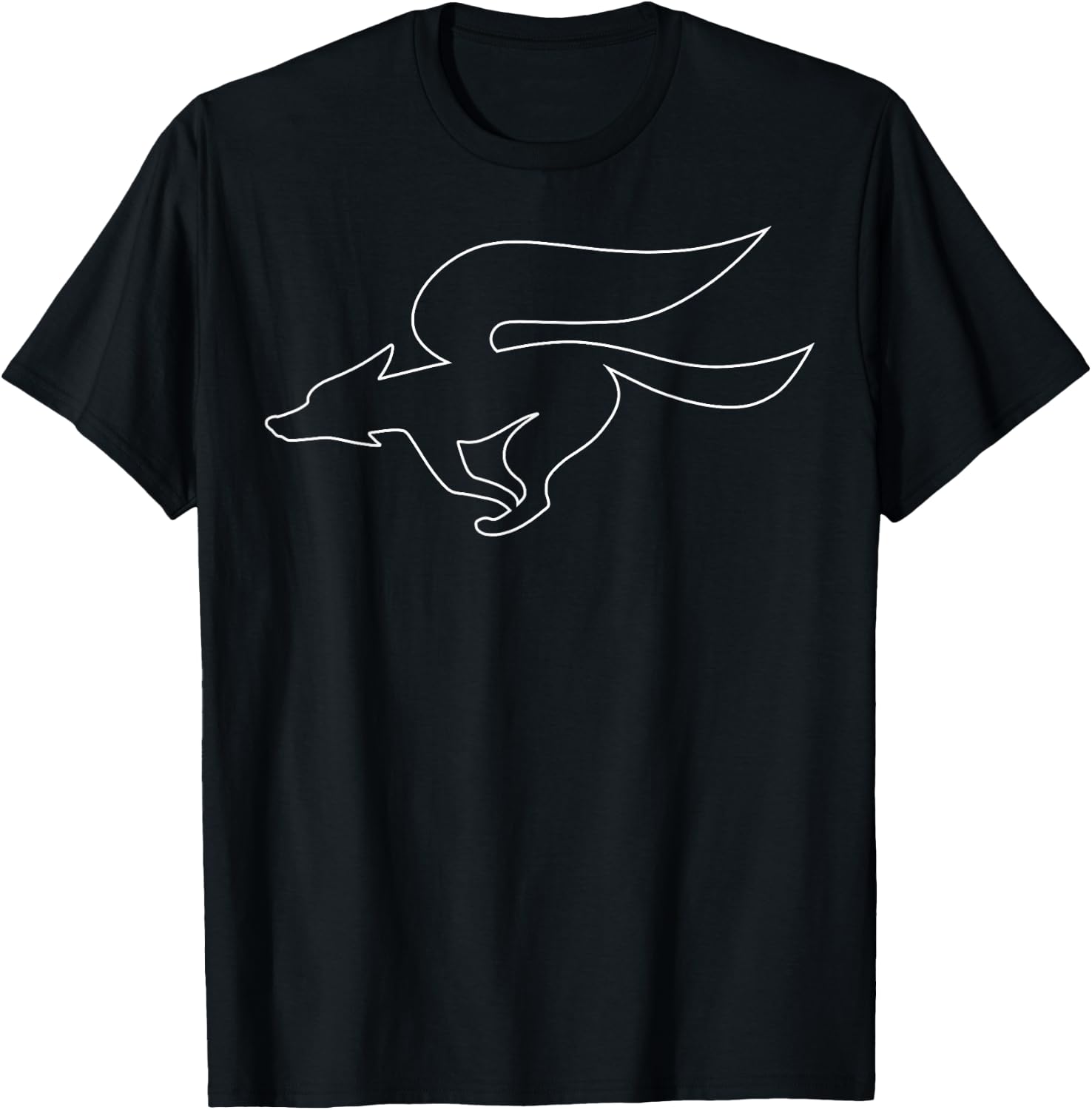 Star Fox Simple Outline Logo Graphic T-Shirt - T-Shirt | Black