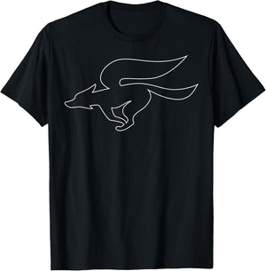 Star Fox Simple Outline Logo Graphic T-Shirt - T-Shirt | Black