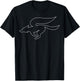Star Fox Simple Outline Logo Graphic T-Shirt - T-Shirt | Black