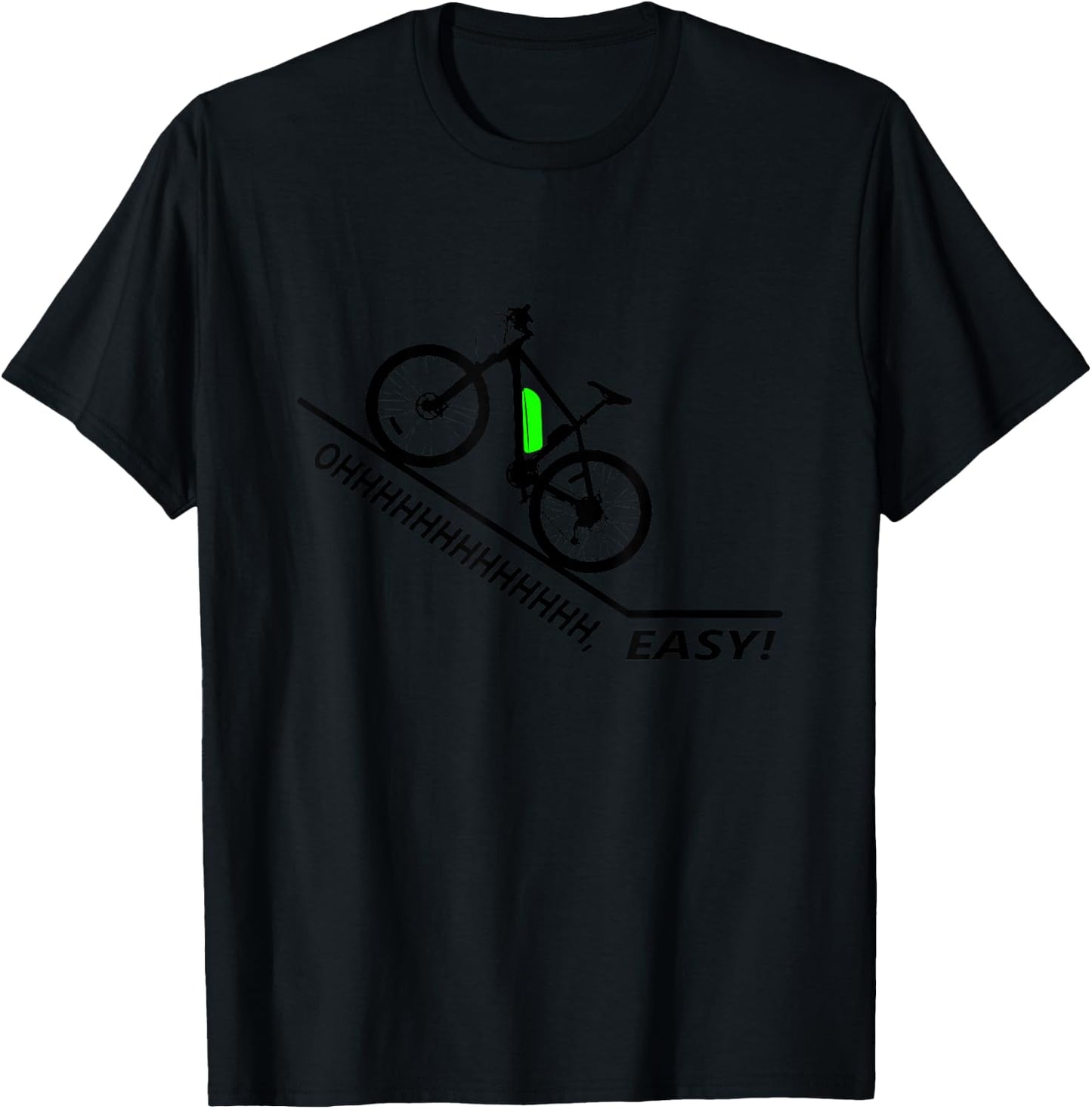 Oh Easy - E-Bike MTB Biking Electric Bicycle Ebiker T-Shirt - T-Shirt | Black