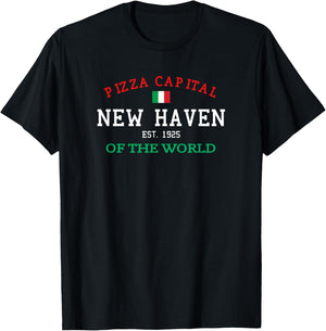 Pizza Capital of the World New Haven Connecticut T-Shirt - T-Shirt | Black