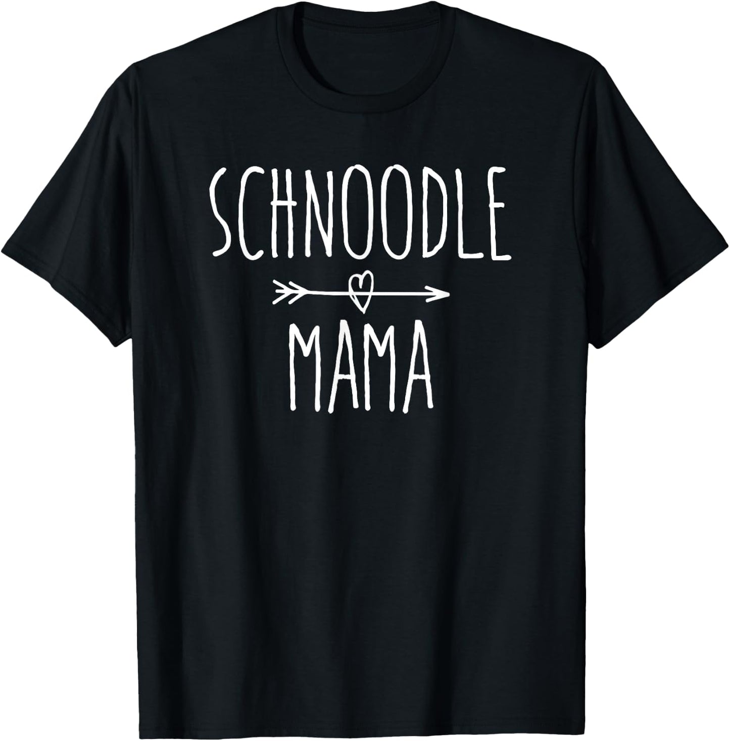 Cute Schnoodle Dog Mom Gift Schnoodle Mama T-Shirt - T-Shirt | Black