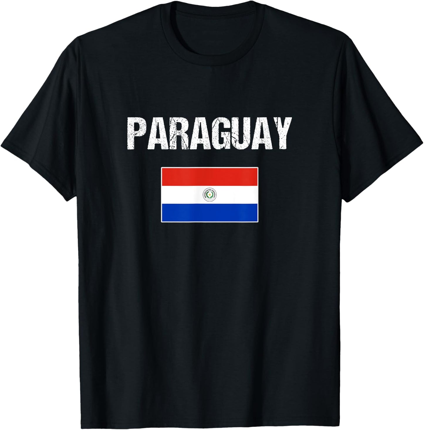 Paraguay Paraguayan Flag Shirt Men Women Youth Kids T-Shirt - T-Shirt | Black