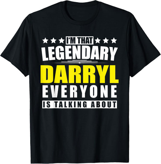Name Darryl First Name Gifts - Funny Personalized Gift T-Shirt - T-Shirt | Black