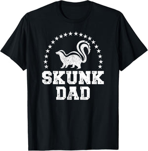 Skunk Dad Skunk Lover Skunk Boy Skunks T-Shirt - T-Shirt | Black