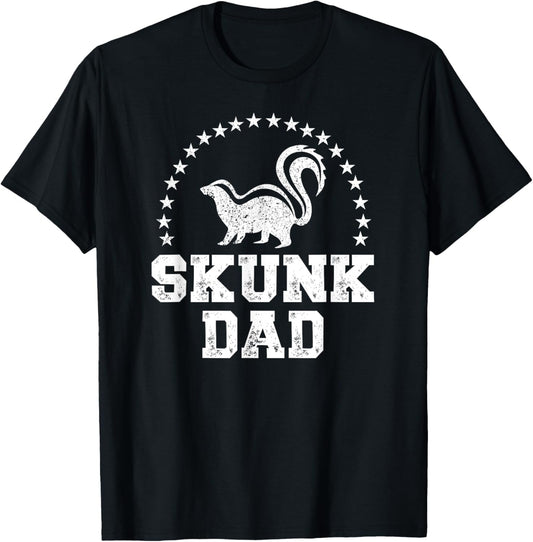 Skunk Dad Skunk Lover Skunk Boy Skunks T-Shirt - T-Shirt | Black