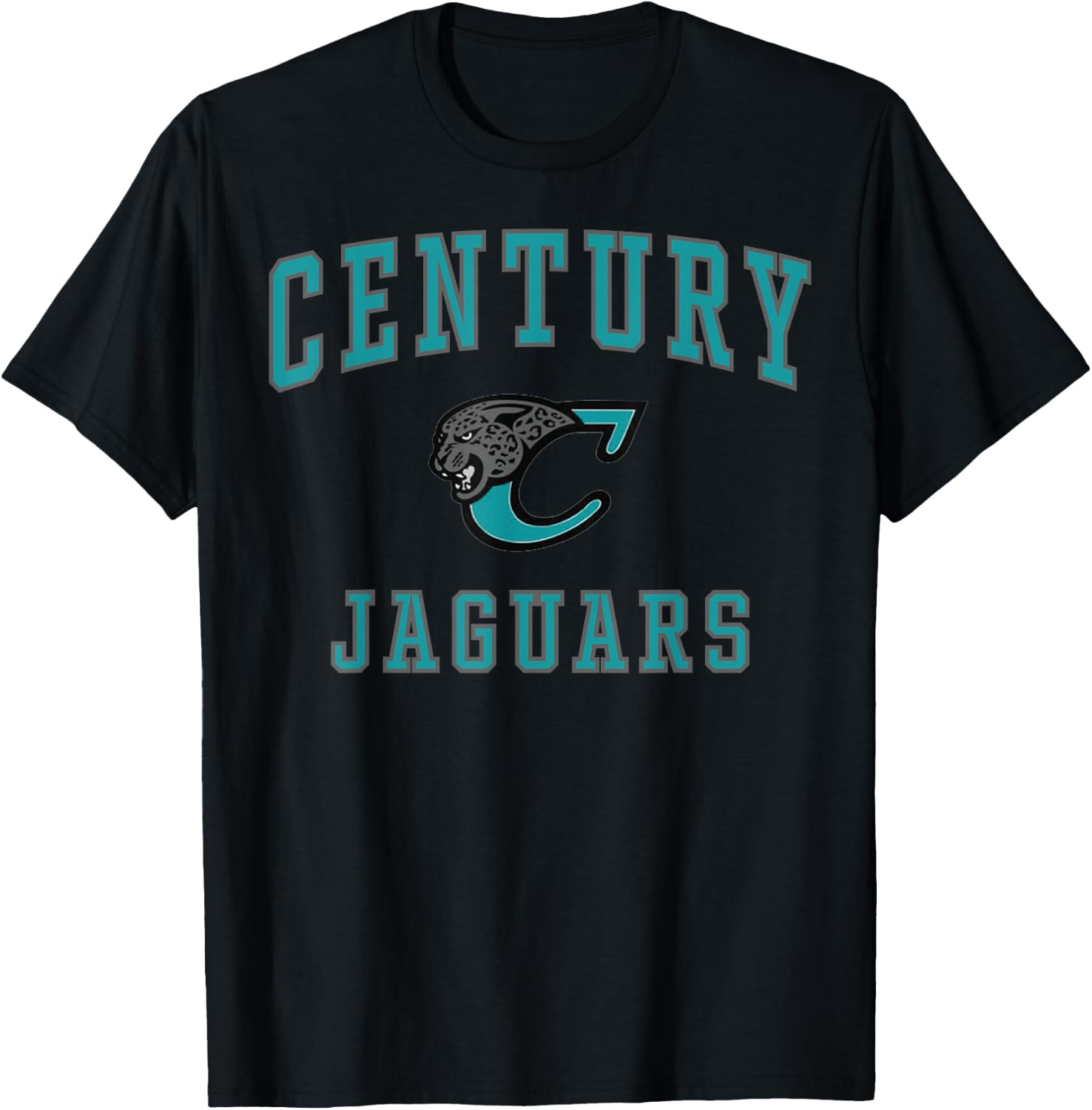 Century High School Jaguars C1 T-Shirt - T-Shirt | Black