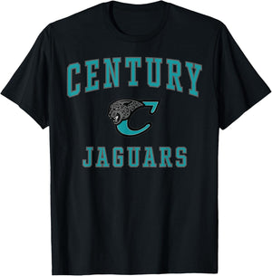 Century High School Jaguars C1 T-Shirt - T-Shirt | Black