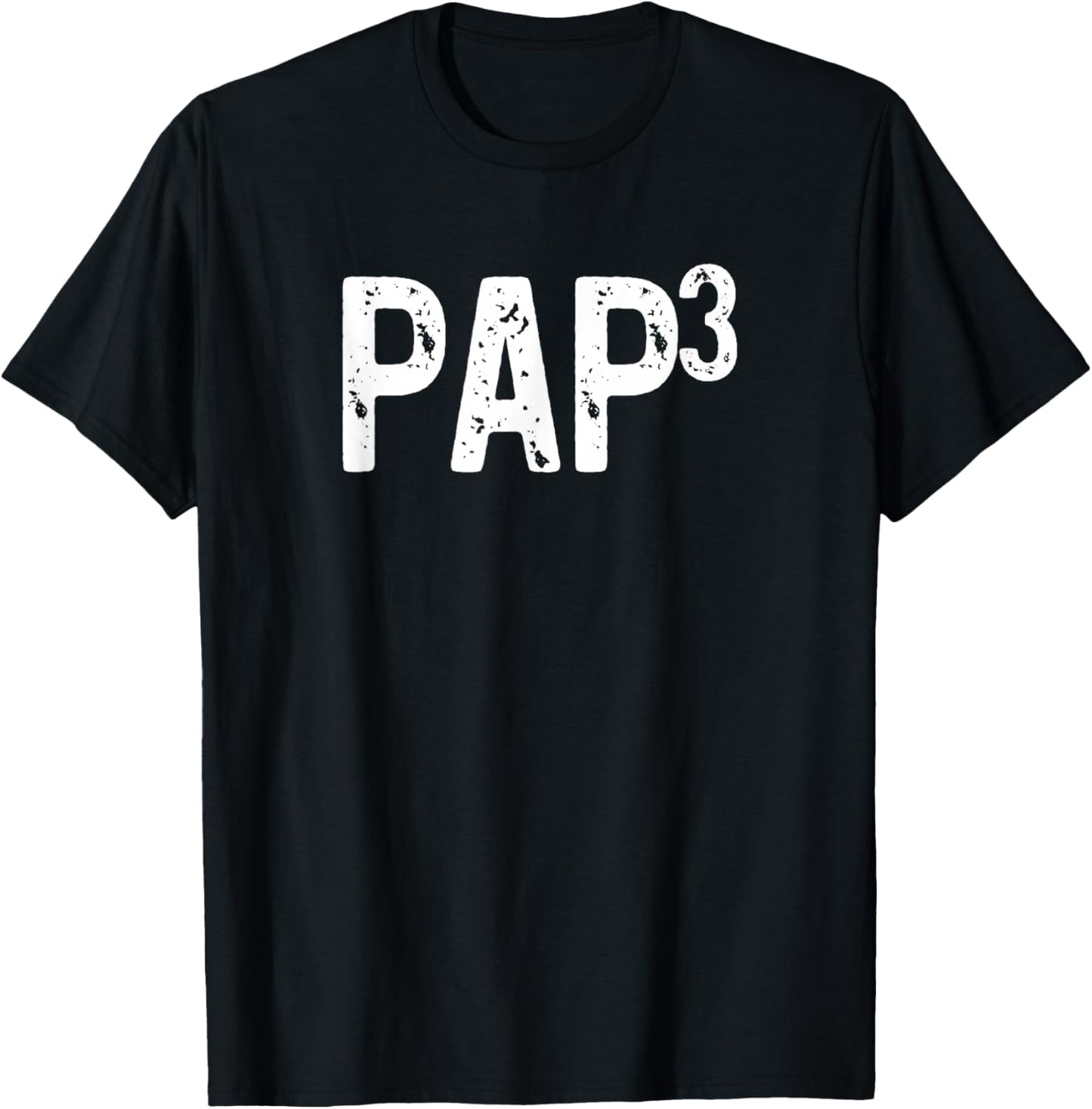 Third Time Pap Again 3rd Power Baby Announcement T-Shirt - T-Shirt | Black