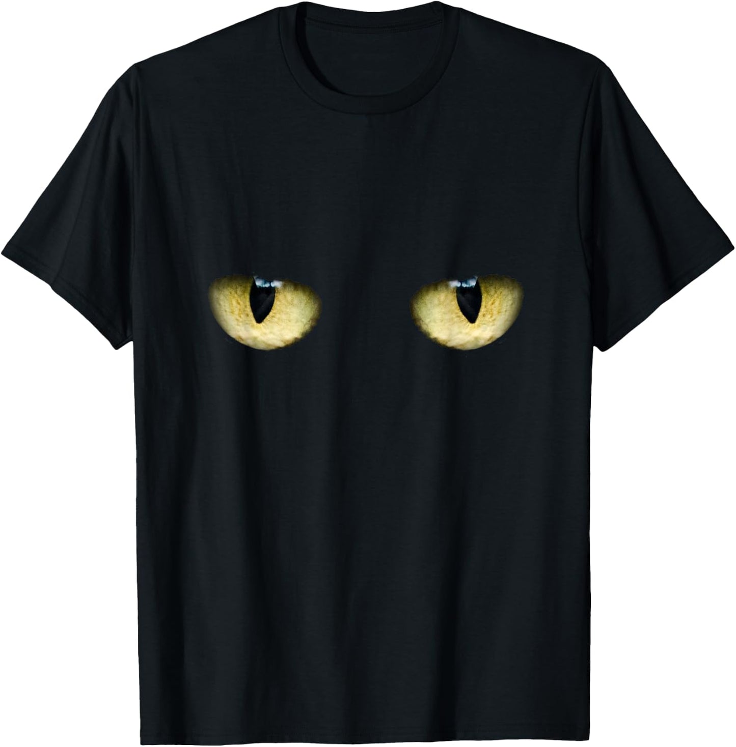 Black Cat Eyes Men Women Kids T-Shirt - T-Shirt | Black
