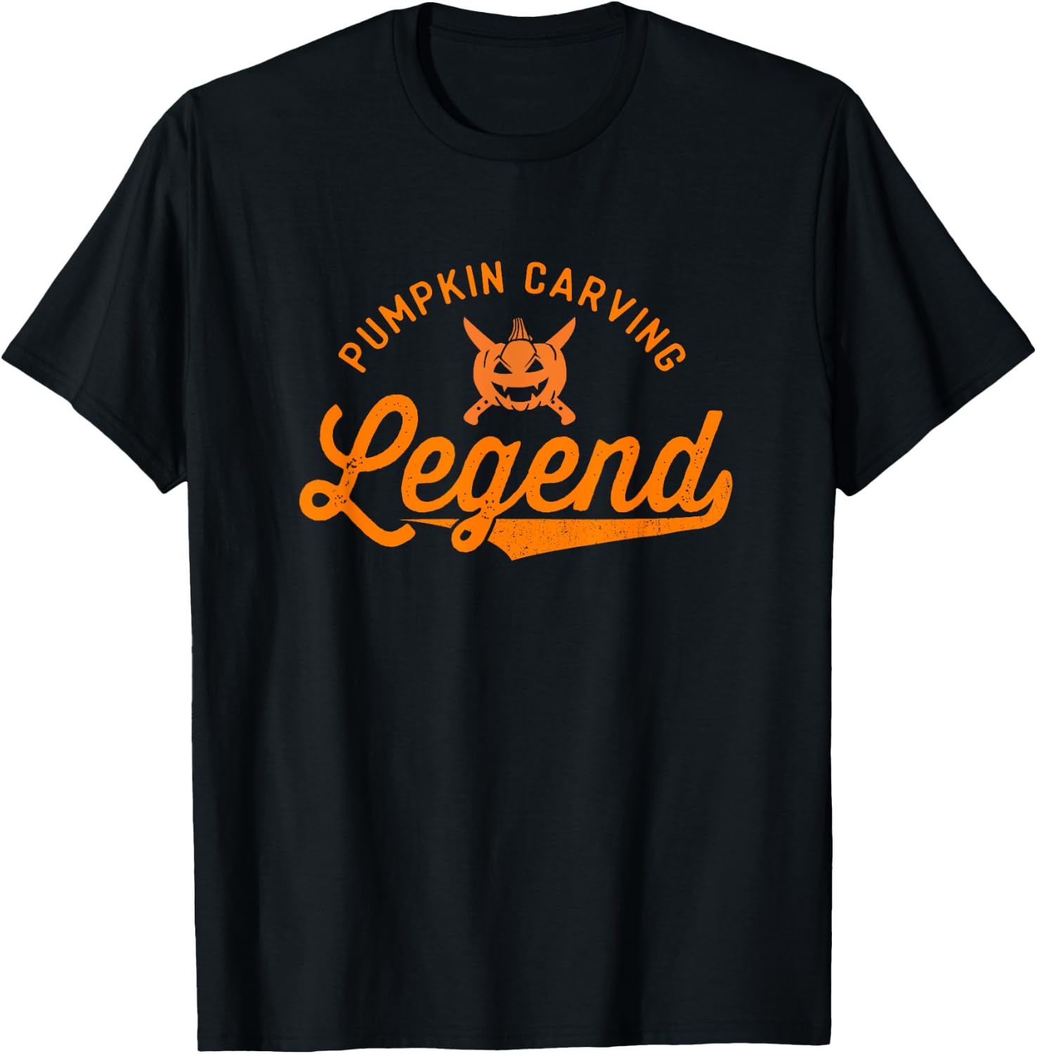 Funny Adult Jack O Lantern Pumpkin Carving Legend Halloween T-Shirt - T-Shirt | Black