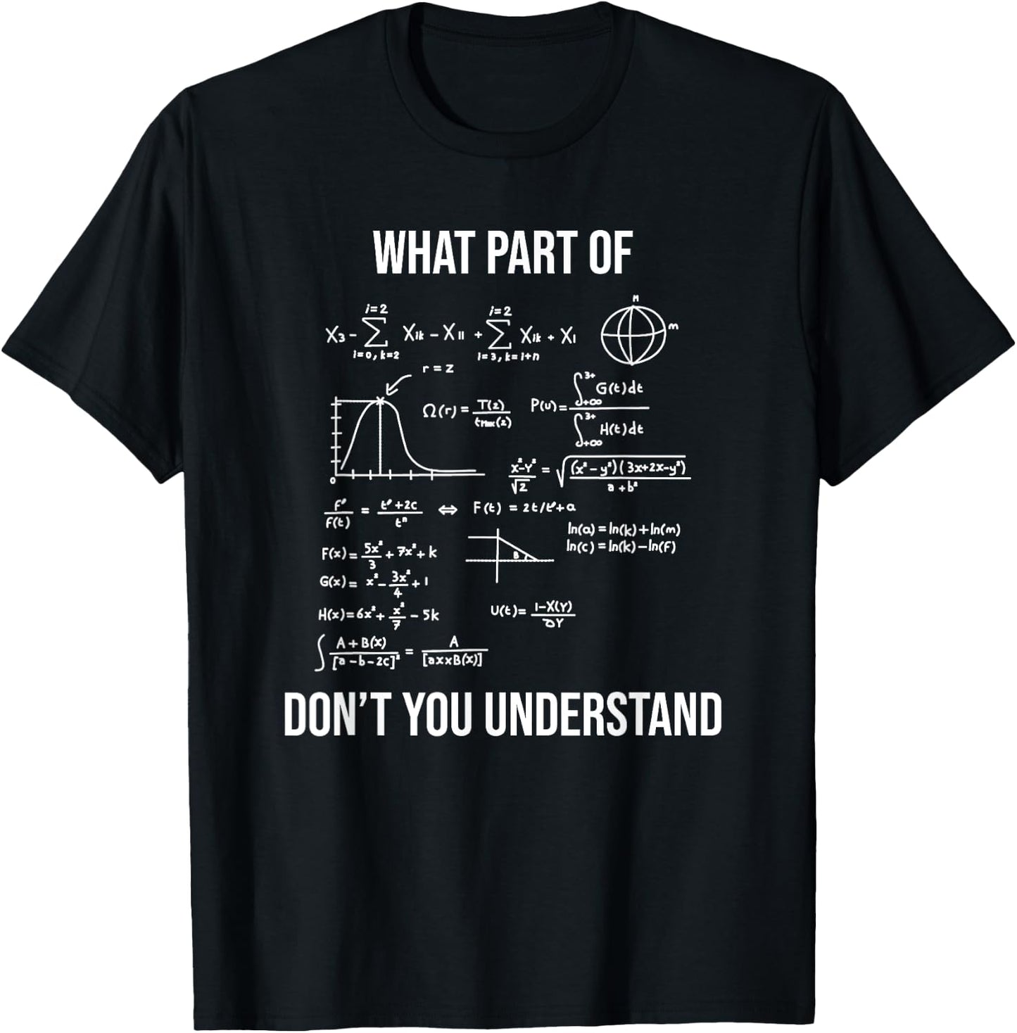 What Part Of Funny Mechanical Engineer Mathematician T-Shirt - T-Shirt | Black