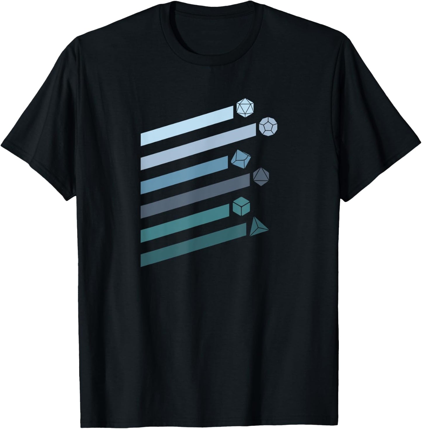 Dungeon Game vintage D20 dice shirt T-Shirt - T-Shirt | Black