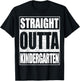 Straight Outta Kindergarten Shirt Boy Girl Graduation T-Shirt - T-Shirt | Black