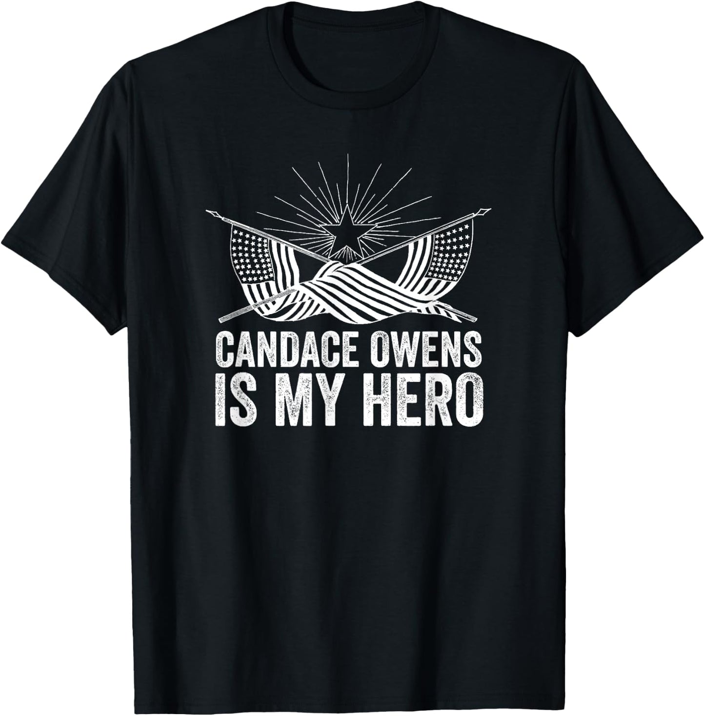 Candace Owens Is My Hero | Conservative Gift T-Shirt - T-Shirt | Black