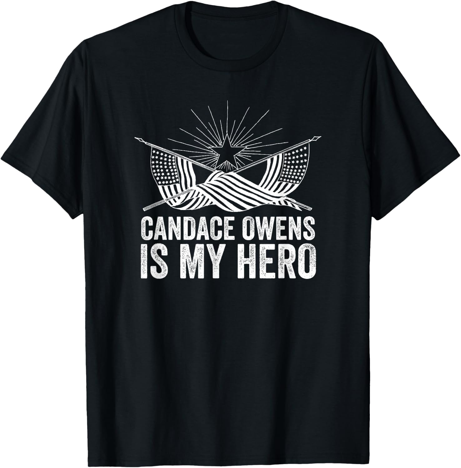 Candace Owens Is My Hero | Conservative Gift T-Shirt - T-Shirt | Black
