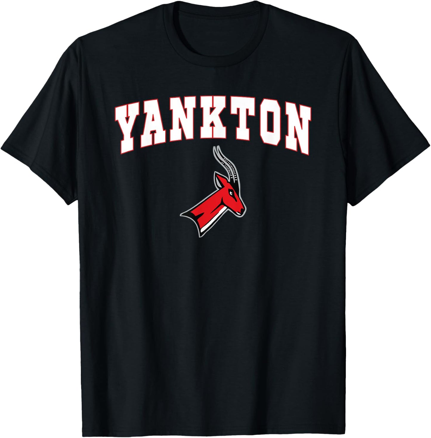 Yankton High School Gazelles C2 T-Shirt - T-Shirt | Black