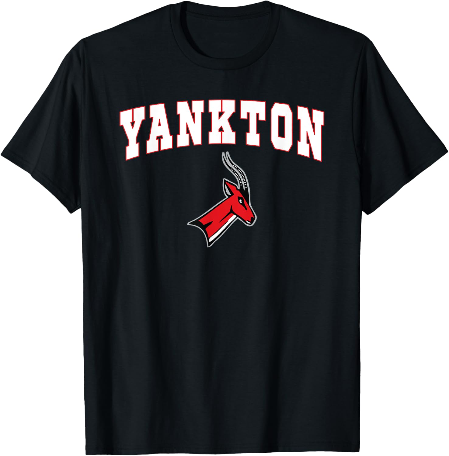Yankton High School Gazelles C2 T-Shirt - T-Shirt | Black