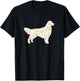 Golden Retriever Easter Bunny Dog Silhouette T-Shirt - T-Shirt | Black