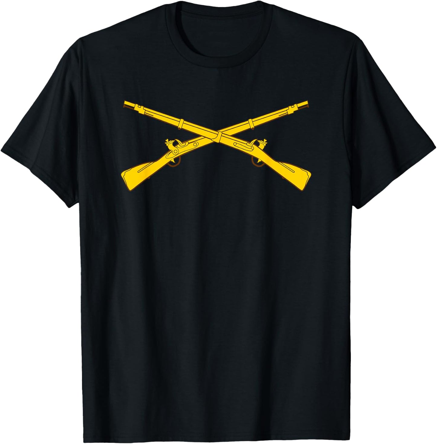 US Army Infantry Branch Crossed Rifles 11 Bravo - 11B T-Shirt - T-Shirt | Black