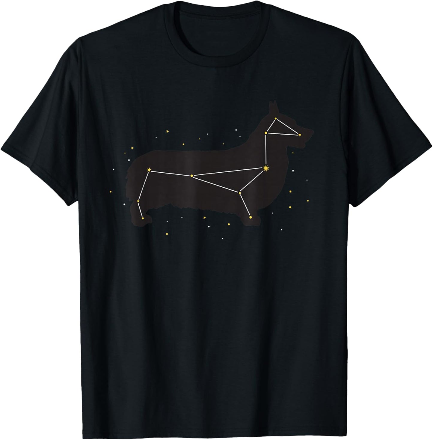 Corgi - Cute Constellation Dog for Pet Parents Women Girls Kids T-Shirt - T-Shirt | Black