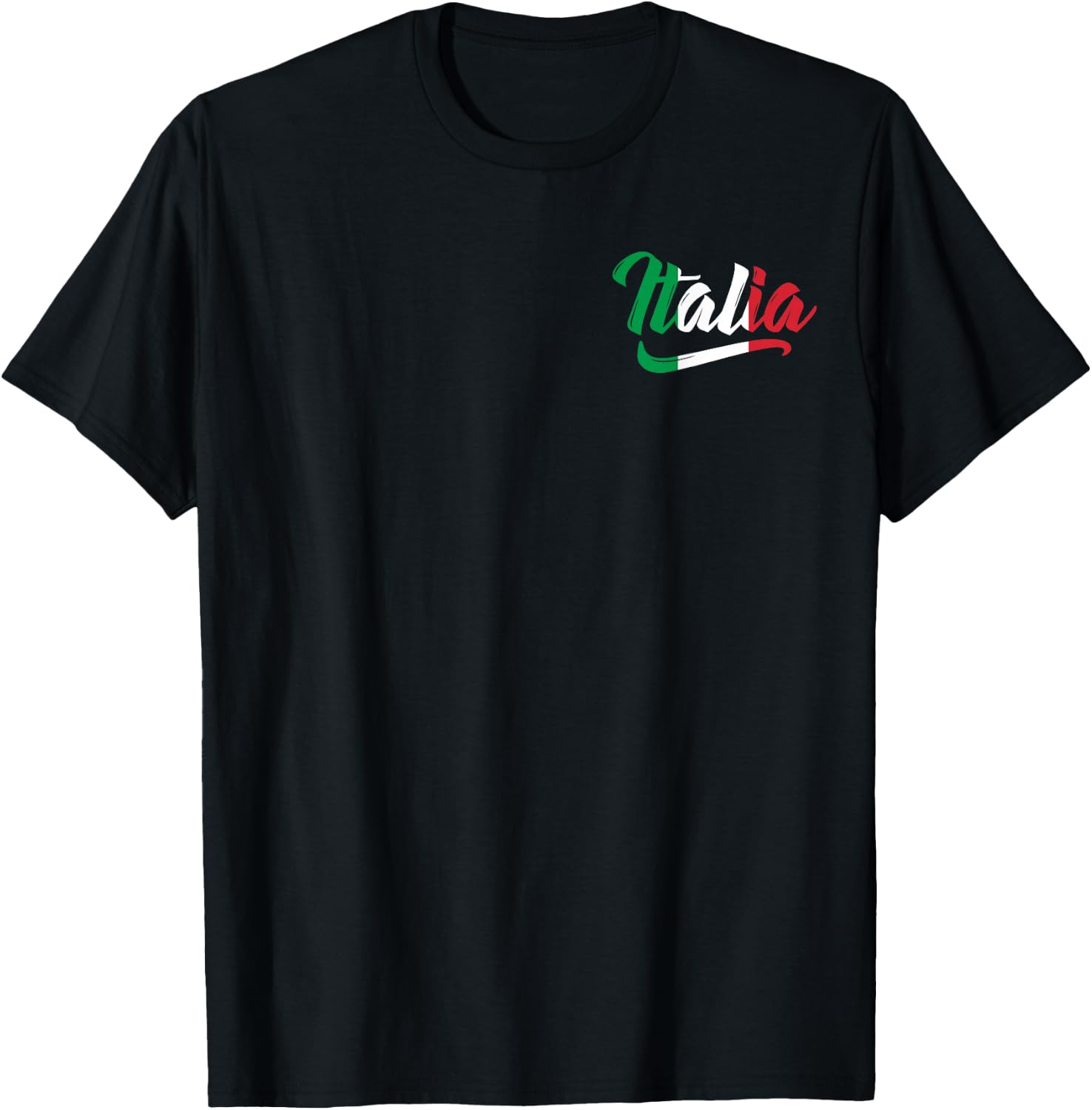 Italy Italian Italia Italiano Family Heritage Flag Men Women T-Shirt - T-Shirt | Black