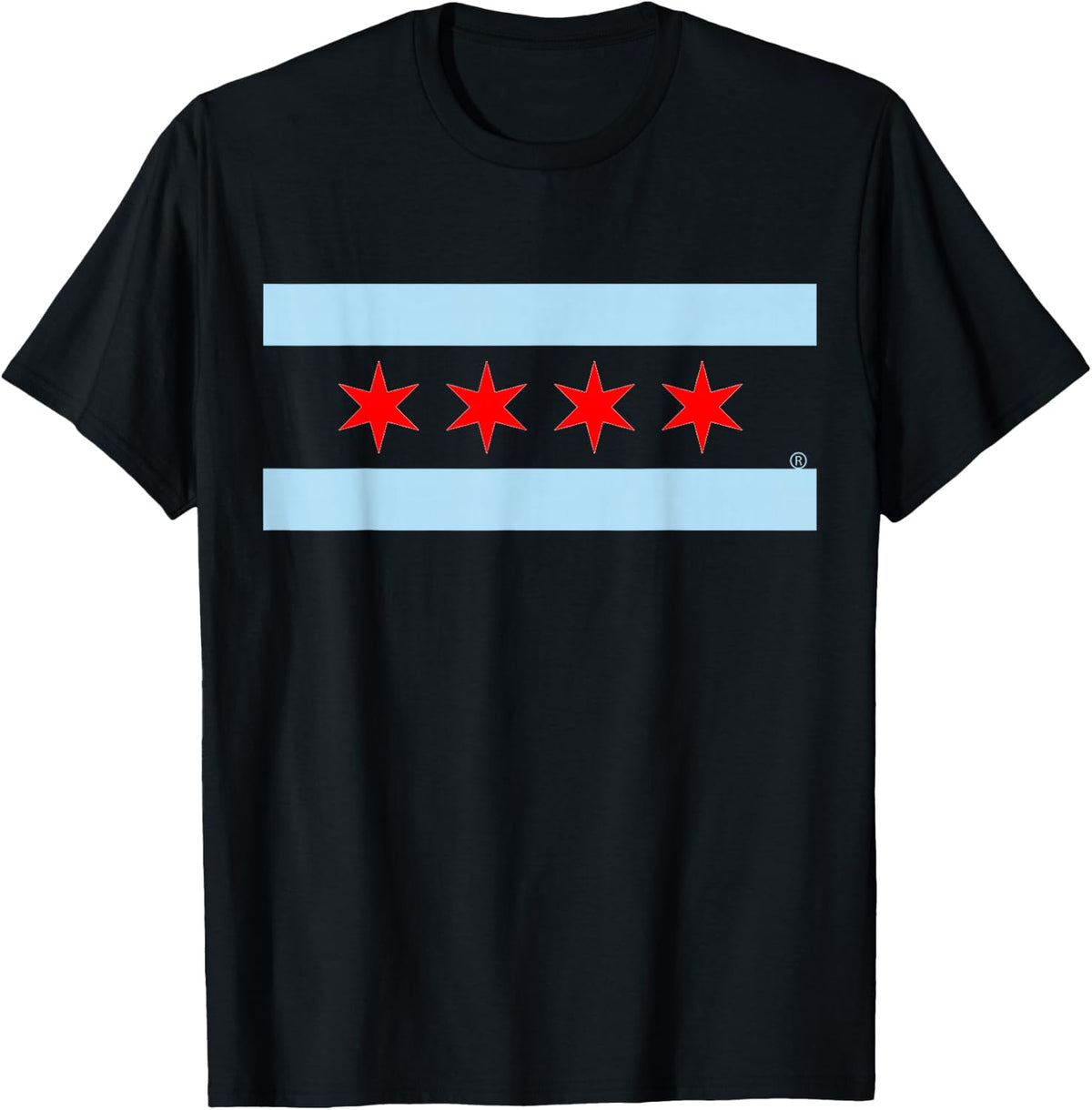 Chicago Flag Home Love Family Men Women Kids Toddler Youth Small T-Shirt - T-Shirt | Black