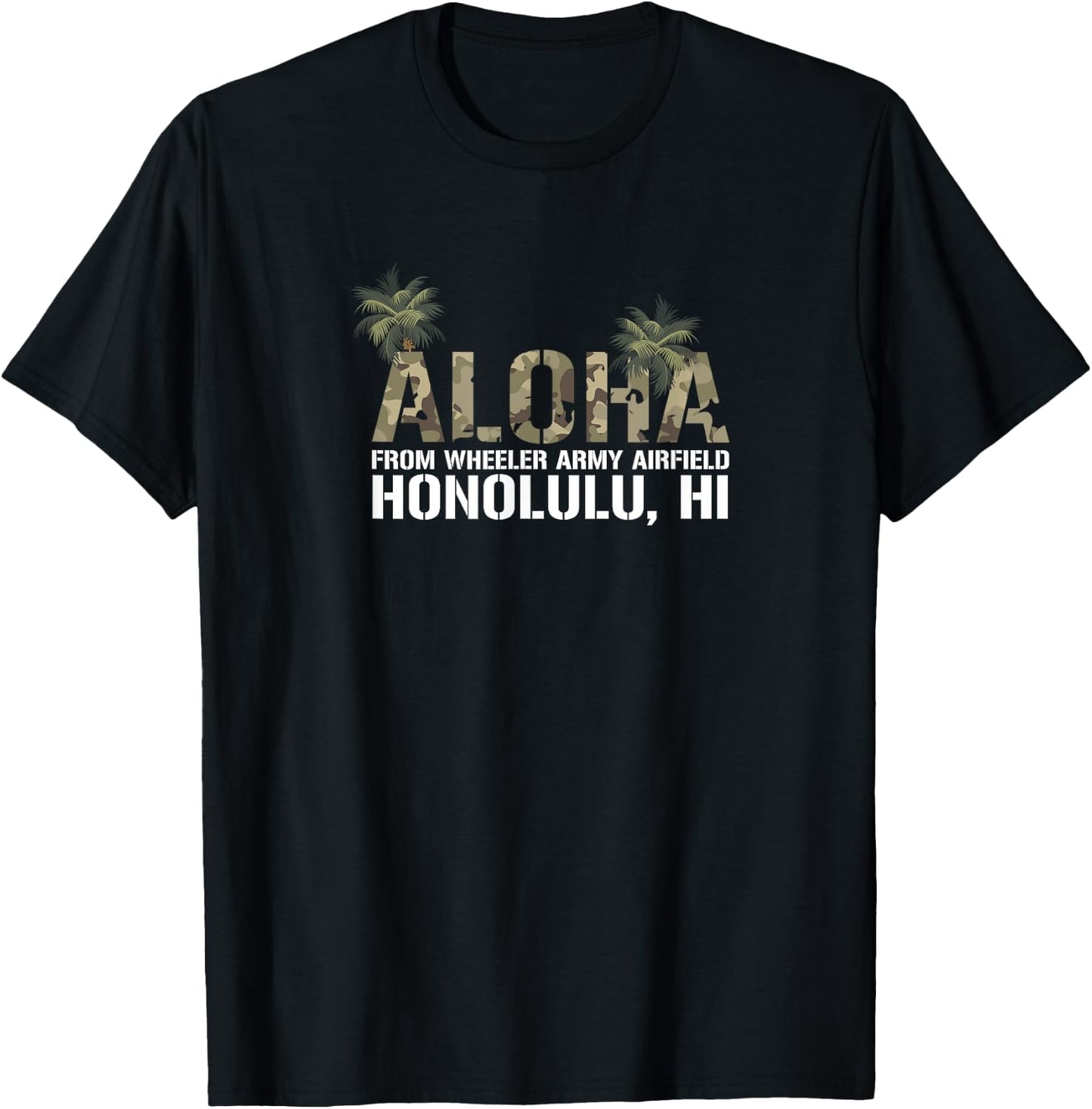 Aloha Wheeler Army Airfield Honolulu T-Shirt - T-Shirt | Black
