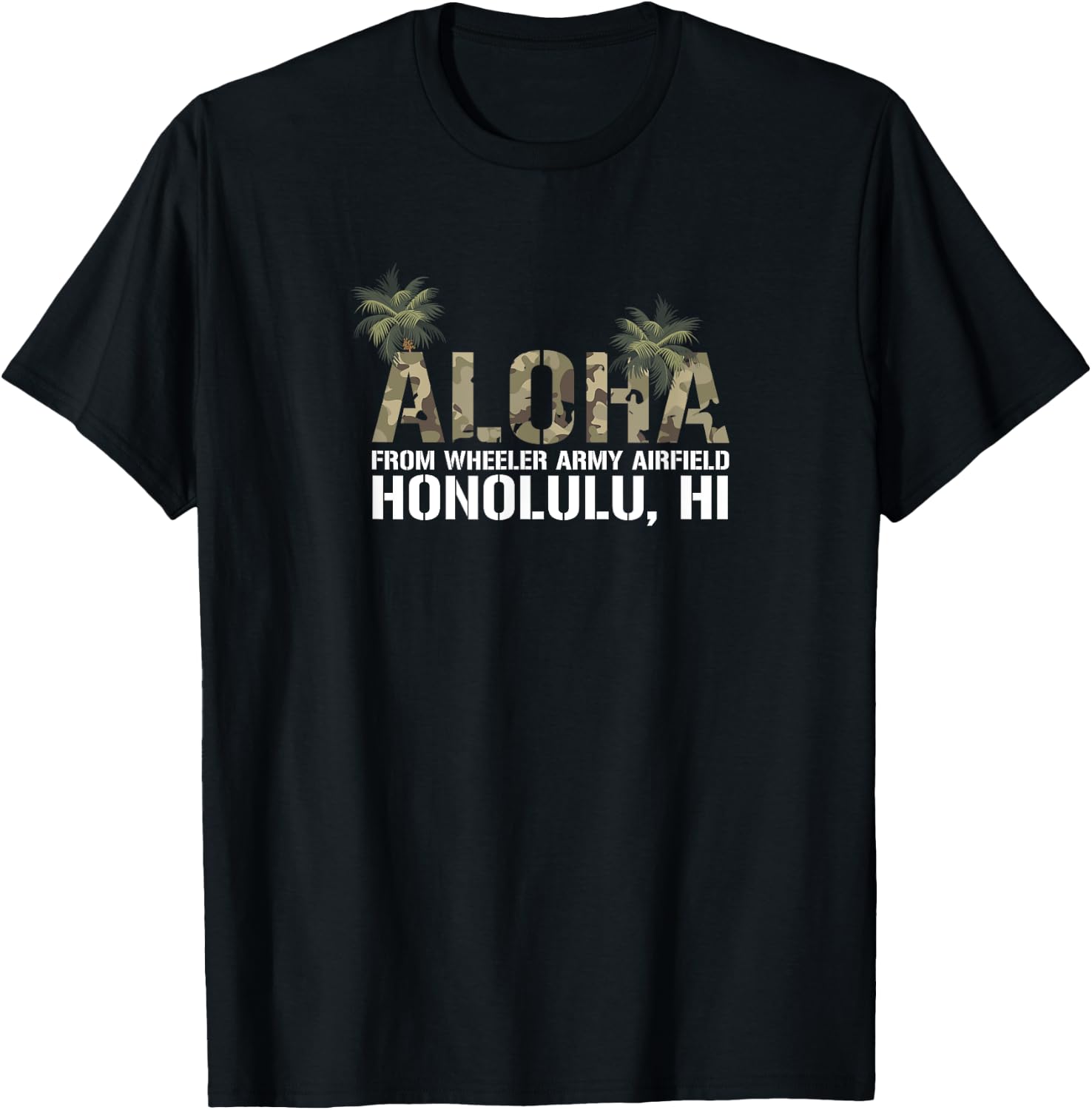 Aloha Wheeler Army Airfield Honolulu T-Shirt - T-Shirt | Black