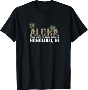 Aloha Wheeler Army Airfield Honolulu T-Shirt - T-Shirt | Black