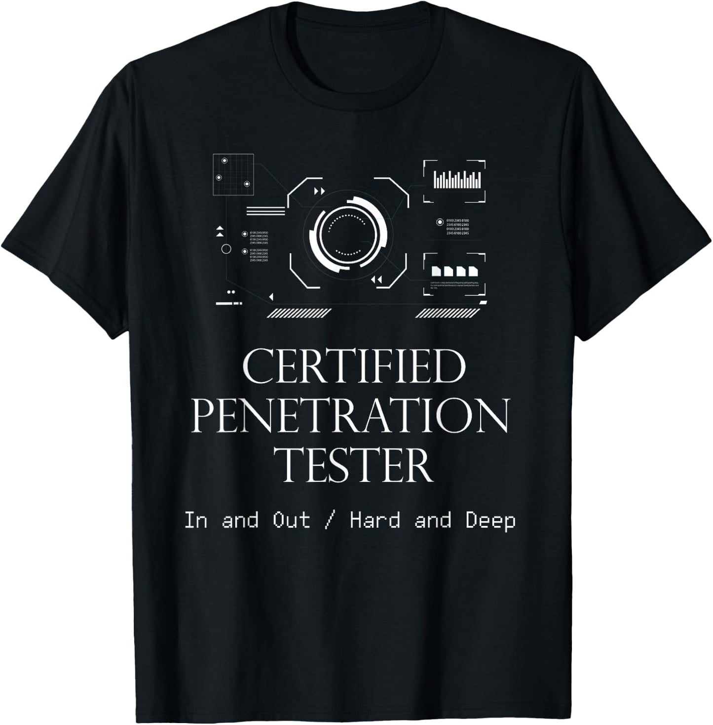 'Certified Penetration Tester' Funny Ethical Hacker T Shirt T-Shirt - T-Shirt | Black