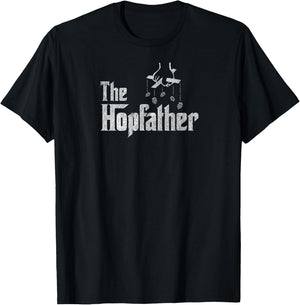 The Hopfather Home Brew Hops T-Shirt - T-Shirt | Black