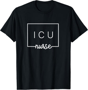 Cute ICU Nurse Squad Intensive Care Unit T-Shirt - T-Shirt | Black