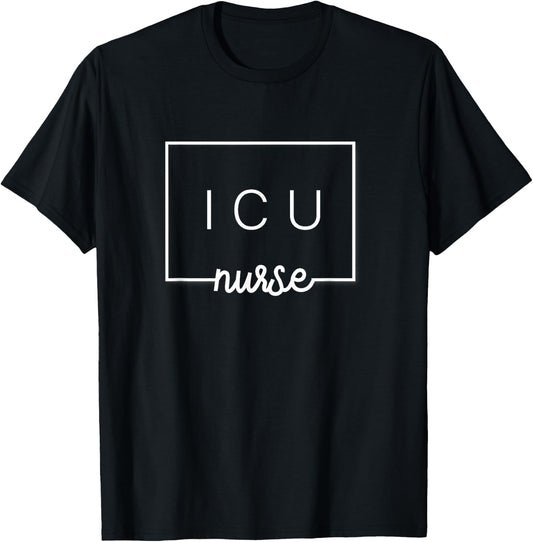 Cute ICU Nurse Squad Intensive Care Unit T-Shirt - T-Shirt | Black