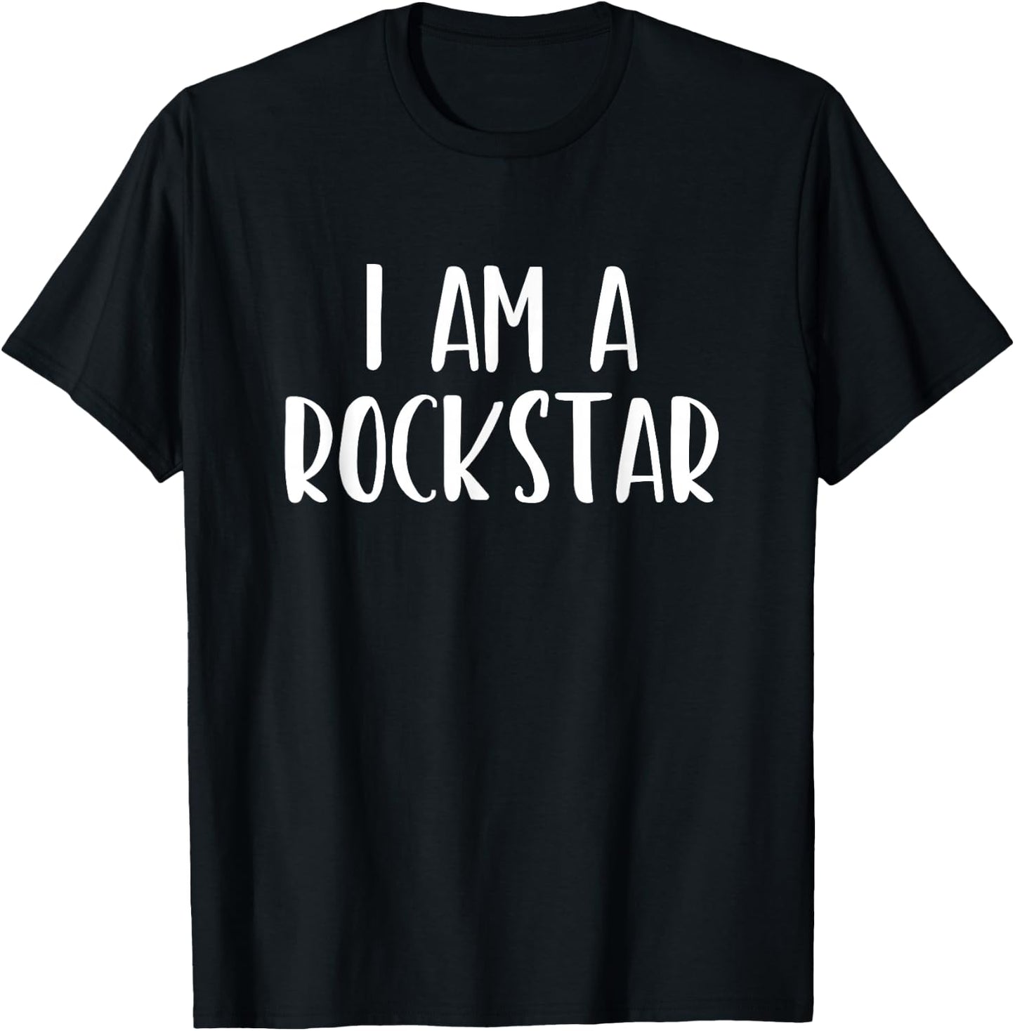 I Am A Rockstar Halloween I'm Costume Easy Funny Rock-Star T-Shirt - T-Shirt | Black