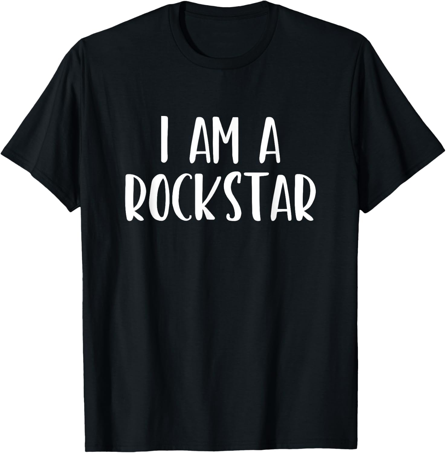 I Am A Rockstar Halloween I'm Costume Easy Funny Rock-Star T-Shirt - T-Shirt | Black