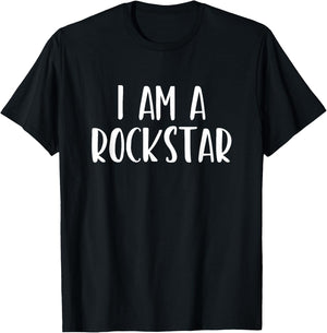 I Am A Rockstar Halloween I'm Costume Easy Funny Rock-Star T-Shirt - T-Shirt | Black