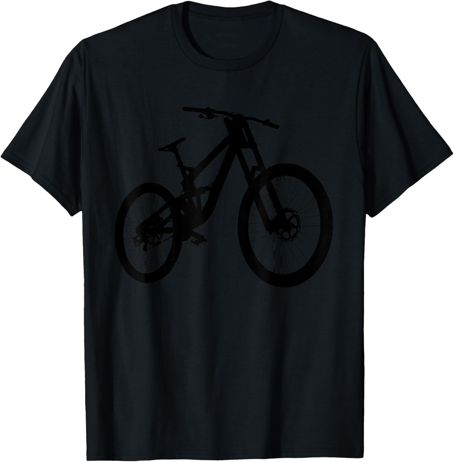 Downhill MTB Shirt - DH Freeride Mountain Bike T Shirts T-Shirt - T-Shirt | Black