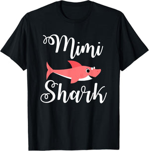 MiMi Shark Funny Grandma Mothers Day Gift Women's T-Shirt - T-Shirt | Black