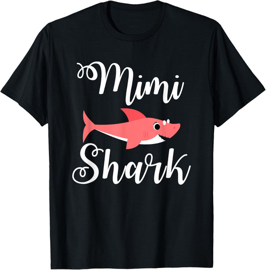 MiMi Shark Funny Grandma Mothers Day Gift Women's T-Shirt - T-Shirt | Black