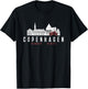 Copenhagen Denmark print Souvenir Vintage Danish Capital T-Shirt - T-Shirt | Black